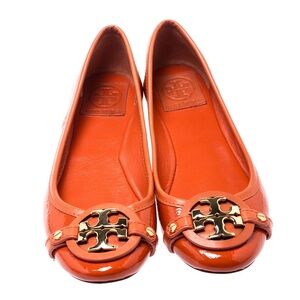 Tory Burch Fiery Orange Loafers